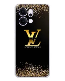 Чехол для OPPO Reno14 с картинкой «LV — золотые искры»