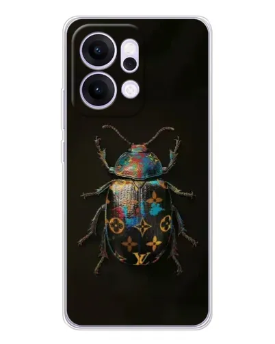 Чехол для OPPO Reno14 с картинкой «LV — мраморный принт»