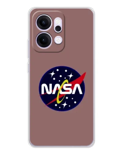 Чехол для OPPO Reno14 с картинкой «NASA — ретро космос»