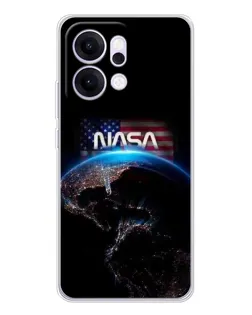 Чехол для OPPO Reno14 с картинкой «Земля из космоса NASA»