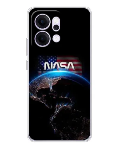 Чехол для OPPO Reno14 с картинкой «Земля из космоса NASA»