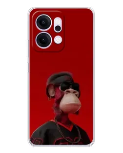 Чехол для OPPO Reno14 с картинкой «Bored Ape в красном» Чехол для OPPO Reno14 с картинкой «Bored Ape в красном»