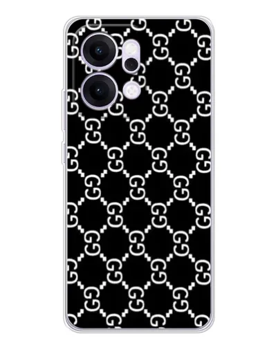 Чехол для OPPO Reno14 с картинкой «Gucci — сетчатый паттерн»