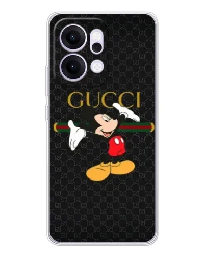 Чехол для OPPO Reno14 с картинкой «Микки Маус Gucci»