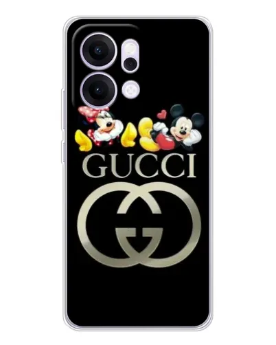 Чехол для OPPO Reno14 с картинкой «Gucci — герои Disney»