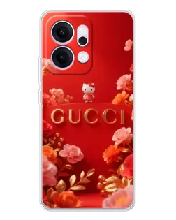 Чехол для OPPO Reno14 с картинкой «Gucci — золотой сад»