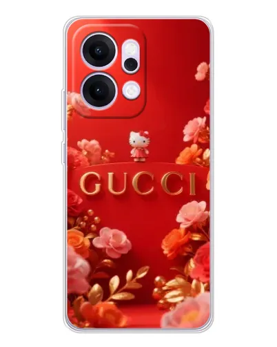 Чехол для OPPO Reno14 с картинкой «Gucci — золотой сад»