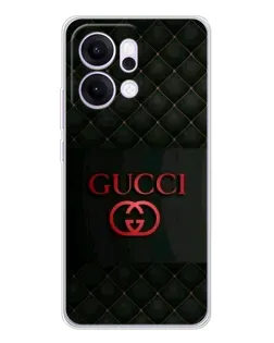 Чехол для OPPO Reno14 с картинкой «Gucci — стеганый черный»