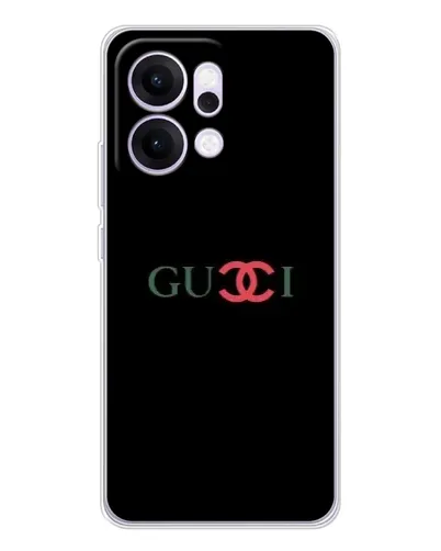Чехол для OPPO Reno14 с картинкой «Gucci — красный градиент»
