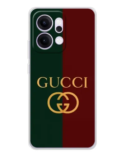 Чехол для OPPO Reno14 с картинкой «Gucci — темно-зеленый градиент» Чехол для OPPO Reno14 с картинкой «Gucci — темно-зеленый градиент»