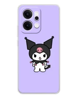 Чохол для OPPO Reno14 з картинкою «Kuromi — ніжний фіолетовий»