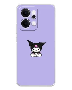 Чохол для OPPO Reno14 з картинкою «Kuromi — фіолетовий мінімалізм»