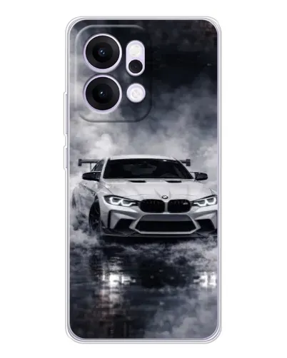 Чехол для OPPO Reno14 с картинкой «BMW сквозь туман» Чехол для OPPO Reno14 с картинкой «BMW сквозь туман»