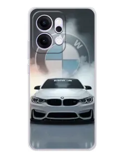Чохол для OPPO Reno14 з картинкою «BMW в білому диму» Чохол для OPPO Reno14 з картинкою «BMW в білому диму»