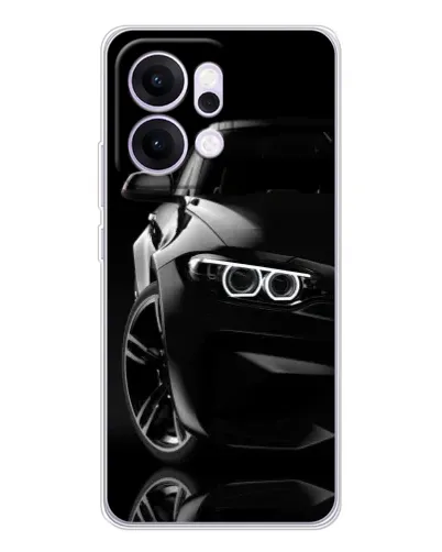 Чехол для OPPO Reno14 с картинкой «Черная BMW — профиль» Чехол для OPPO Reno14 с картинкой «Черная BMW — профиль»