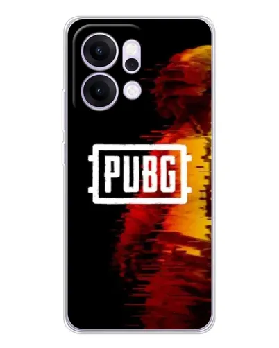 Чехол для OPPO Reno14 с картинкой «Яркий логотип PUBG»
