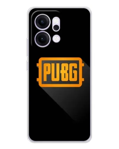 Чехол для OPPO Reno14 с картинкой «PUBG — рамка лого»