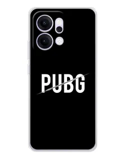 Чехол для OPPO Reno14 с картинкой «PUBG — белый логотип»