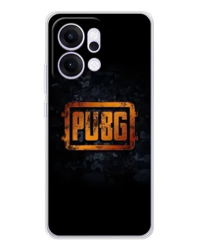 Чехол для OPPO Reno14 с картинкой «PUBG — золотой логотип»