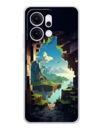 Чехол для OPPO Reno14 с картинкой «Вид из пещеры»