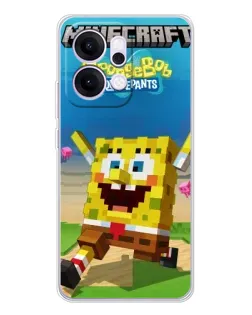 Чохол для OPPO Reno14 з картинкою «Губка Боб Minecraft» Чохол для OPPO Reno14 з картинкою «Губка Боб Minecraft»