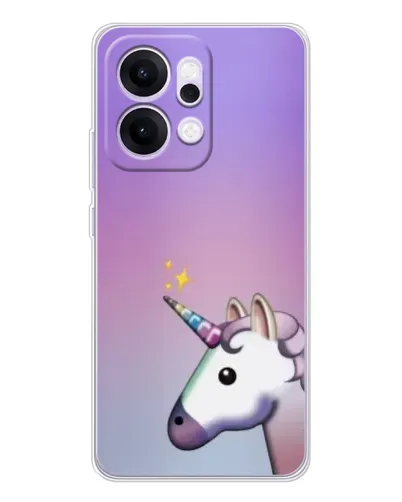 Чехол для OPPO Reno14 с картинкой «Единорог градиент» Чехол для OPPO Reno14 с картинкой «Единорог градиент»