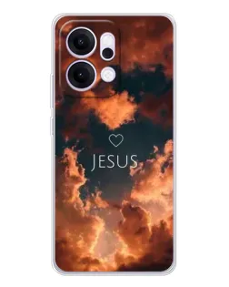 Чехол для OPPO Reno14 с картинкой «Сияние Имени Jesus»