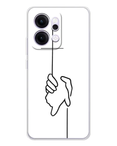 Чехол для OPPO Reno14 с картинкой «Рука держит»