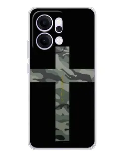 Чехол для OPPO Reno14 с картинкой «Милитари Крест»