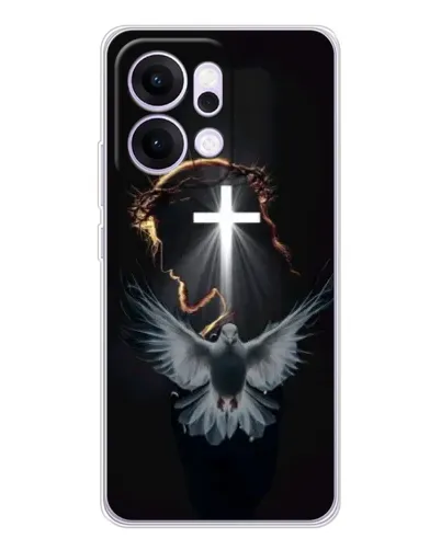 Чехол для OPPO Reno14 с картинкой «Голубь и Свет»