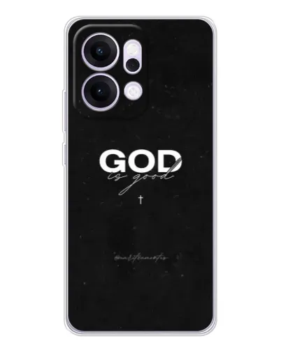Чехол для OPPO Reno14 с картинкой «GOD — Бог над всем»