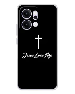 Чехол для OPPO Reno14 с картинкой «Иисус любит тебя»