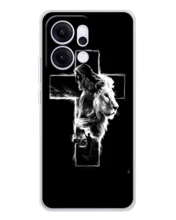 Чехол для OPPO Reno14 с картинкой «Сияющий крест Jesus»