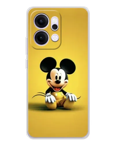 Чехол для OPPO Reno14 с картинкой «Микки на желтом» Чехол для OPPO Reno14 с картинкой «Микки на желтом»