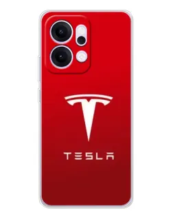 Чехол для OPPO Reno14 с картинкой «Tesla Red Classic»
