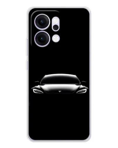 Чехол для OPPO Reno14 с картинкой «Фары Tesla Night» Чехол для OPPO Reno14 с картинкой «Фары Tesla Night»