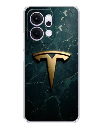 Чехол для OPPO Reno14 с картинкой «Мраморная Tesla Gold» Чехол для OPPO Reno14 с картинкой «Мраморная Tesla Gold»