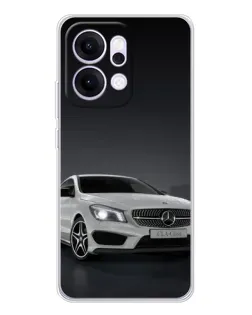 Чехол для OPPO Reno14 с картинкой «Mercedes AMG GT Silver»