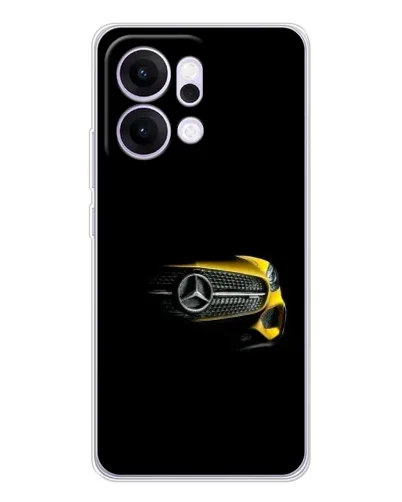 Чехол для OPPO Reno14 с картинкой «Mercedes — ретро стиль»