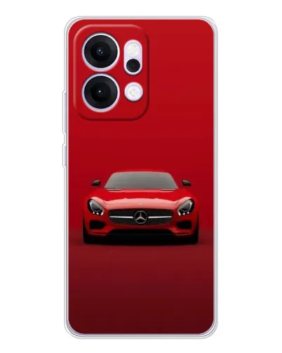 Чехол для OPPO Reno14 с картинкой «Красный Mercedes AMG»