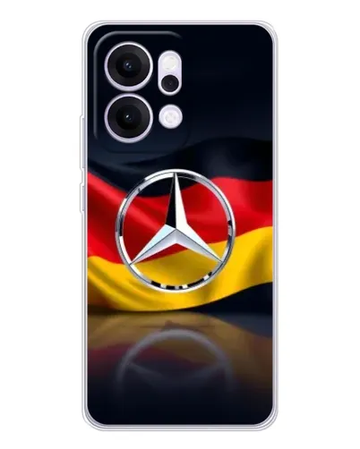 Чехол для OPPO Reno14 с картинкой «Mercedes — флаг Германии»