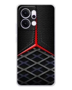 Чехол для OPPO Reno14 с картинкой «Mercedes Carbon Grid»