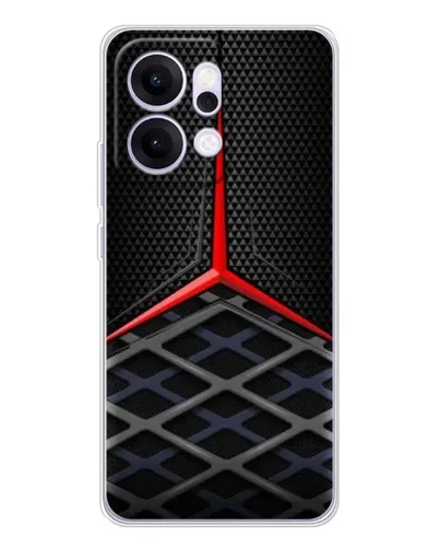 Чехол для OPPO Reno14 с картинкой «Mercedes Carbon Grid»