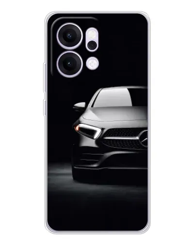 Чехол для OPPO Reno14 с картинкой «Свет фар Mercedes»