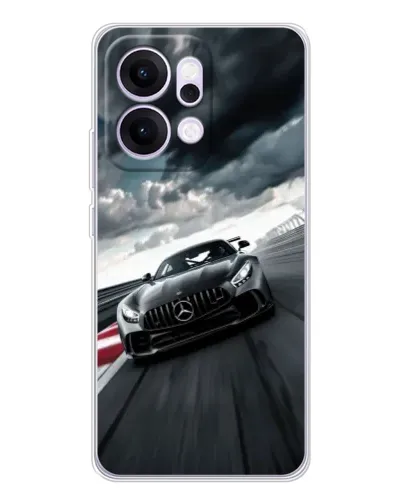 Чехол для OPPO Reno14 с картинкой «Гоночный Mercedes AMG»
