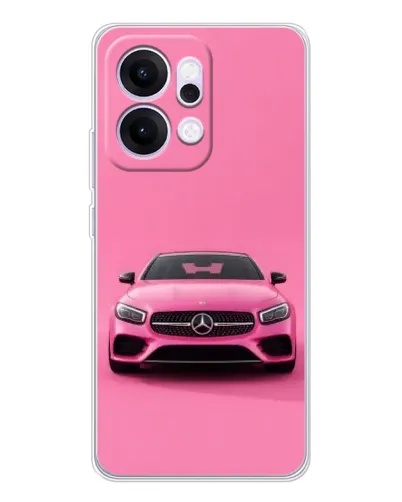 Чехол для OPPO Reno14 с картинкой «Розовый Mercedes AMG» Чехол для OPPO Reno14 с картинкой «Розовый Mercedes AMG»