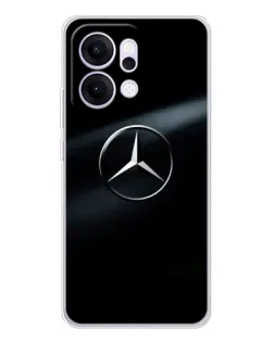 Чехол для OPPO Reno14 с картинкой «Mercedes на металле» Чехол для OPPO Reno14 с картинкой «Mercedes на металле»