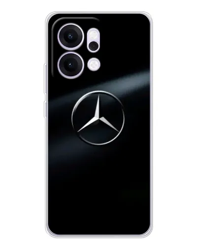 Чехол для OPPO Reno14 с картинкой «Mercedes на металле» Чехол для OPPO Reno14 с картинкой «Mercedes на металле»