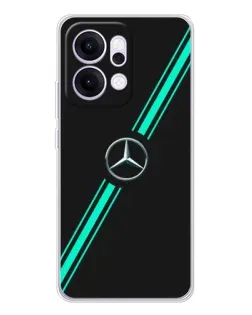 Чехол для OPPO Reno14 с картинкой «Спортивные линии Mercedes» Чехол для OPPO Reno14 с картинкой «Спортивные линии Mercedes»