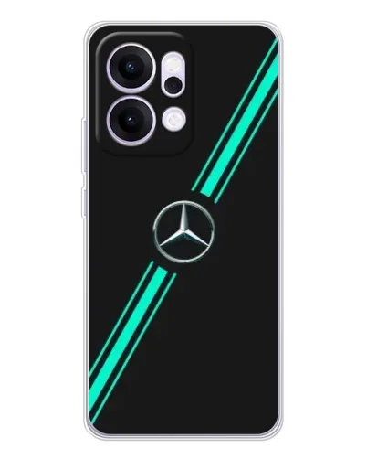 Чехол для OPPO Reno14 с картинкой «Спортивные линии Mercedes» Чехол для OPPO Reno14 с картинкой «Спортивные линии Mercedes»